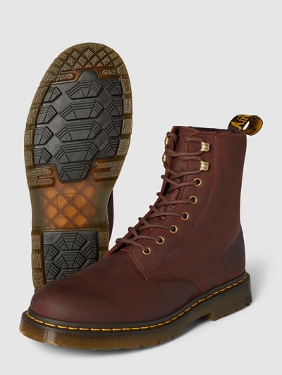 Peek & Cloppenburg Dr. MartensSchnürboots Aus Leder Mit Ziernaht Modell 'Pascal' In Mittelbraun