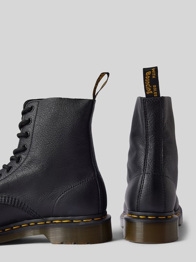 Peek & Cloppenburg Dr. MartensSchnürboots Aus Leder Mit Ziernaht Modell 'Eye' In Black