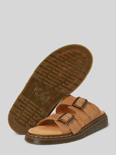 Peek & Cloppenburg Dr. MartensSlides Aus Leder Mit Dornschließe Modell 'Josef' In Beige