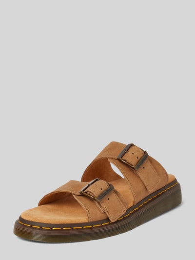 Peek & Cloppenburg Dr. MartensSlides aus Leder mit Dornschließe Modell 'Josef' in beige