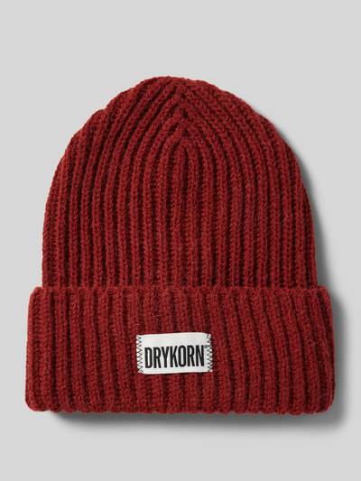 Peek & Cloppenburg DrykornBeanie mit Label-Patch Modell 'SEANIA' in rostrot