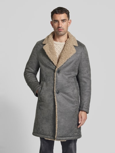 Peek & Cloppenburg DrykornMantel Mit Reverskragen In Mittelgrau