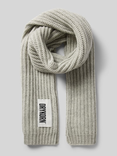 Peek & Cloppenburg DrykornSchal mit Label-Detail Modell 'CRONICA' in hellgrau melange