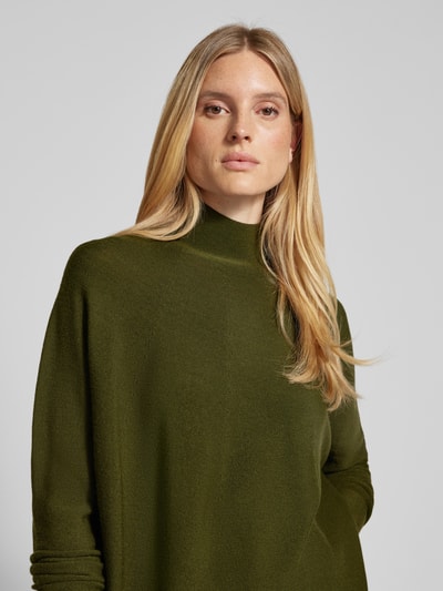 Peek & Cloppenburg DrykornStrickpullover Aus Schurwolle Mit Stehkragen Modell 'LYZA' In Khaki