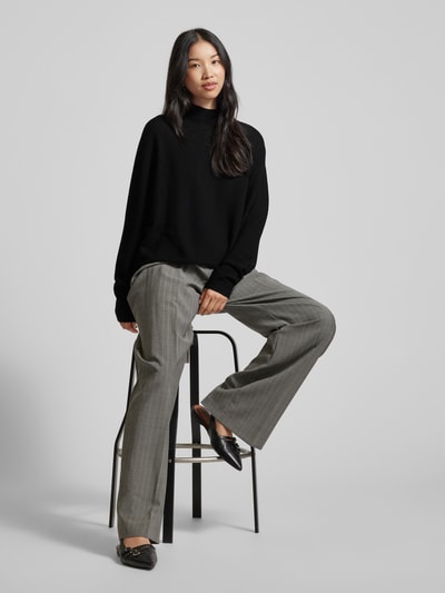 Peek & Cloppenburg DrykornStrickpullover aus Schurwolle mit Stehkragen Modell 'LYZA' in black