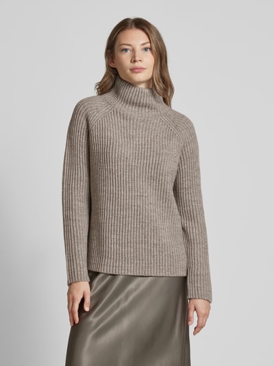 Peek & Cloppenburg DrykornStrickpullover Mit Stehkragen Modell 'ARWEN' In Taupe