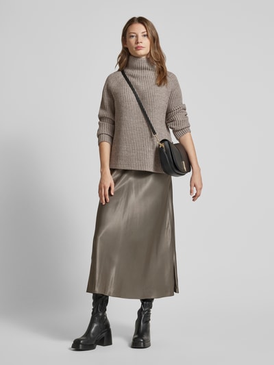 Peek & Cloppenburg DrykornStrickpullover Mit Stehkragen Modell 'ARWEN' In Taupe