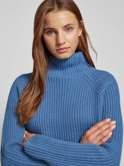 Peek & Cloppenburg DrykornStrickpullover Mit Stehkragen Modell 'ARWEN' In Bleu