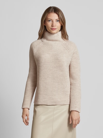 Peek & Cloppenburg DrykornStrickpullover Mit Stehkragen Modell 'ARWEN' In Beige Melange