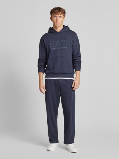 Peek & Cloppenburg EA7 Emporio ArmaniHoodie mit Label-Print in marine