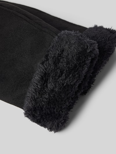 Peek & Cloppenburg EEMFäustlinge Mit Kunstfellbesatz In Black