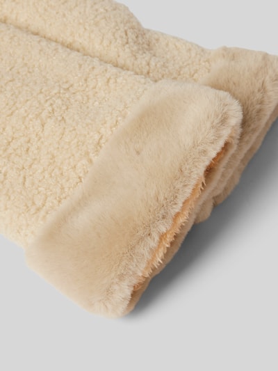 Peek & Cloppenburg EEMFäustlinge Mit Teddyfell In Beige