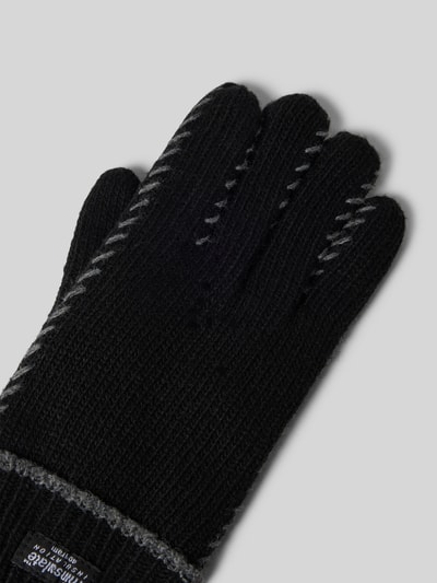 Peek & Cloppenburg EEMHandschuhe Aus Wolle Mit Label-Detail In Black