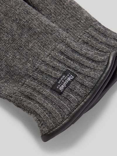 Peek & Cloppenburg EEMHandschuhe Aus Wolle Mit Label-Detail Modell 'THINSULATE' In Anthrazit