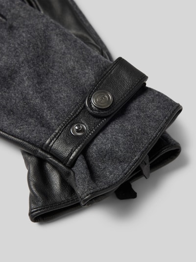 Peek & Cloppenburg EEMHandschuhe Aus Ziegenleder Mit Label-Detail In Anthrazit