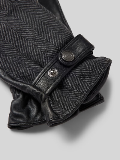 Peek & Cloppenburg EEMHandschuhe Aus Ziegenleder Mit Label-Detail In Mittelgrau