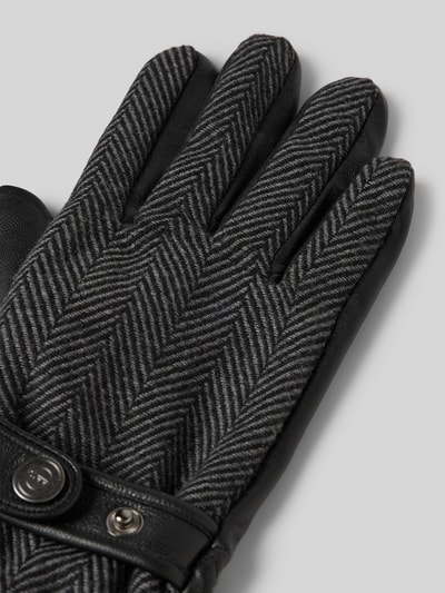 Peek & Cloppenburg EEMHandschuhe Aus Ziegenleder Mit Label-Detail In Mittelgrau