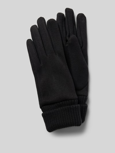 Peek & Cloppenburg EEMHandschuhe mit gerippten Abschlüssen in black