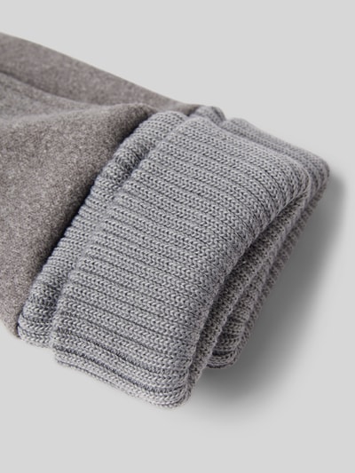 Peek & Cloppenburg EEMHandschuhe Mit Gerippten Abschlüssen In Mittelgrau Melange
