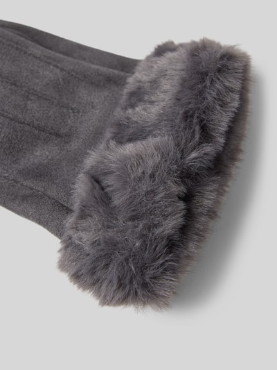 Peek & Cloppenburg EEMHandschuhe Mit Kunstfellbesatz In Anthrazit