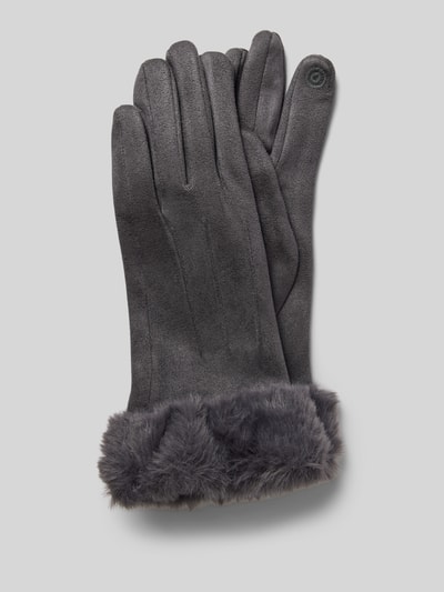 Peek & Cloppenburg EEMHandschuhe Mit Kunstfellbesatz In Anthrazit