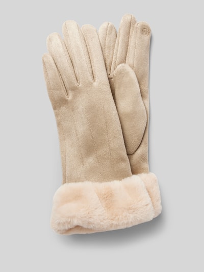 Peek & Cloppenburg EEMHandschuhe mit Kunstfellbesatz in beige