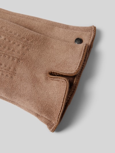 Peek & Cloppenburg EEMHandschuhe Mit Label-Applikation In Taupe