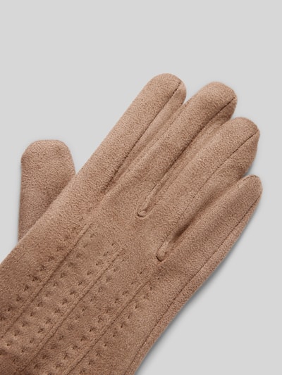 Peek & Cloppenburg EEMHandschuhe Mit Label-Applikation In Taupe