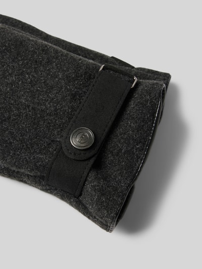 Peek & Cloppenburg EEMHandschuhe Mit Verstellbarem Verschluss In Mittelgrau Melange