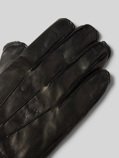 Peek & Cloppenburg EEMLederhandschuhe Mit Verstellbarem Verschluss In Black