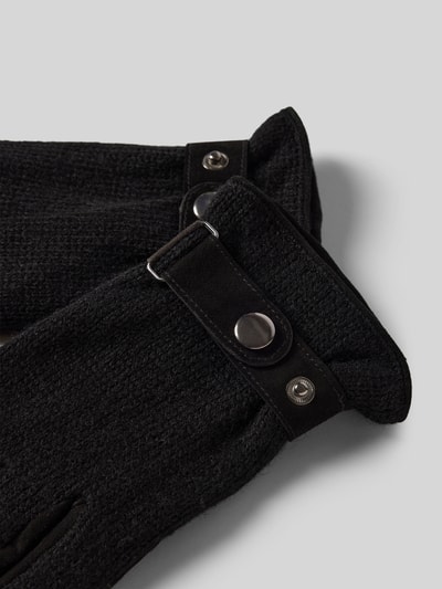 Peek & Cloppenburg EEMLederhandschuhe Mit Verstellbarem Verschluss In Black