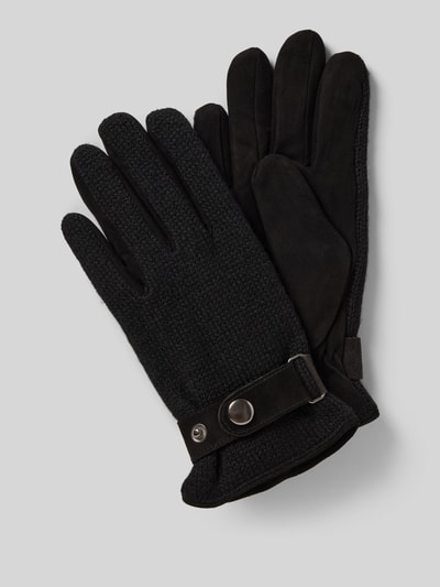 Peek & Cloppenburg EEMLederhandschuhe mit verstellbarem Verschluss in black