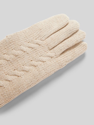 Peek & Cloppenburg EEMWollhandschuhe Mit Label-Patch In Beige