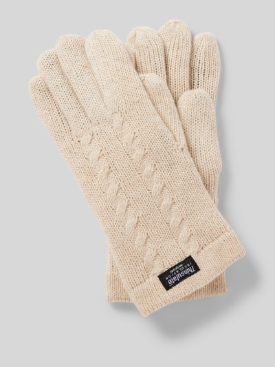 Peek & Cloppenburg EEMWollhandschuhe Mit Label-Patch In Beige