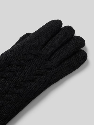 Peek & Cloppenburg EEMWollhandschuhe Mit Label-Patch In Black