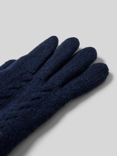 Peek & Cloppenburg EEMWollhandschuhe Mit Label-Patch In Dunkelblau