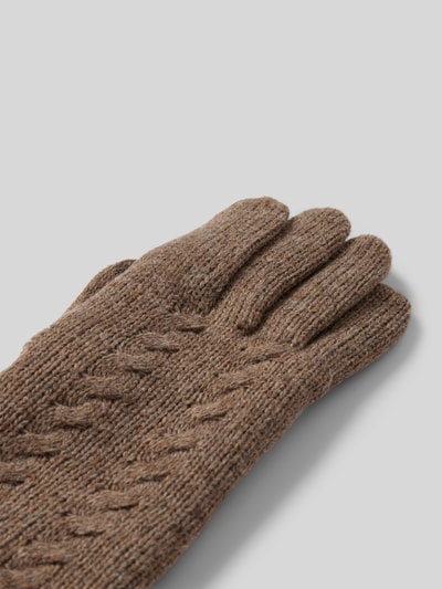 Peek & Cloppenburg EEMWollhandschuhe Mit Label-Patch In Hellgrau