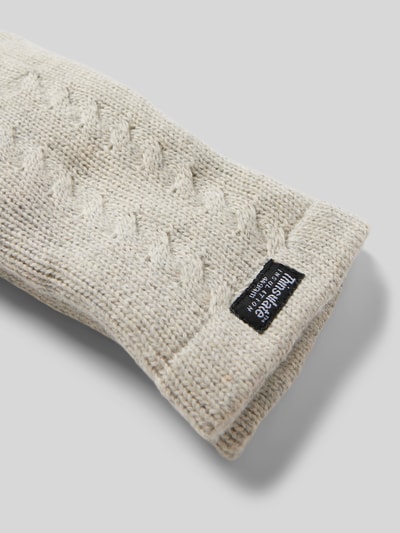 Peek & Cloppenburg EEMWollhandschuhe Mit Label-Patch In Taupe