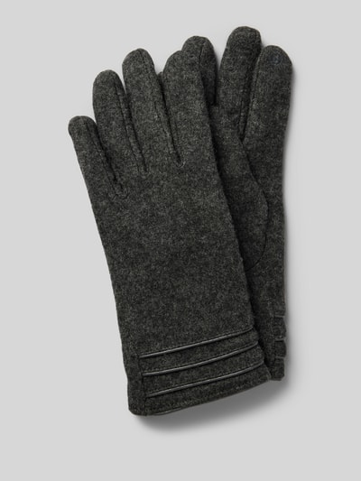 Peek & Cloppenburg EEMWollhandschuhe Mit Ziernähten In Anthrazit