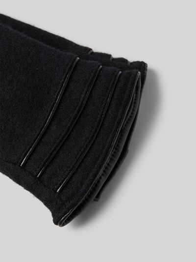 Peek & Cloppenburg EEMWollhandschuhe Mit Ziernähten In Black