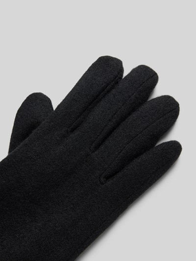 Peek & Cloppenburg EEMWollhandschuhe Mit Ziernähten In Black