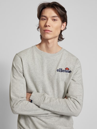 Peek & Cloppenburg EllesseSweatshirt Mit Label-Stitching Modell 'FIERRO' In Hellgrau