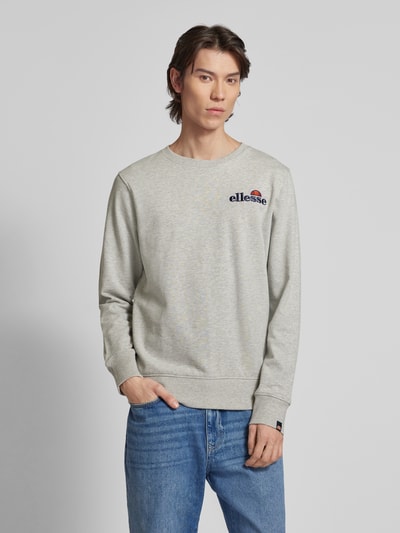 Peek & Cloppenburg EllesseSweatshirt Mit Label-Stitching Modell 'FIERRO' In Hellgrau