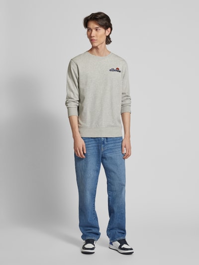 Peek & Cloppenburg EllesseSweatshirt mit Label-Stitching Modell 'FIERRO' in hellgrau