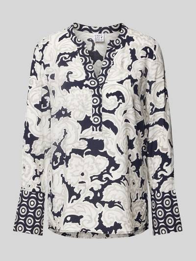 Peek & Cloppenburg Emily Van Den BerghBlusenshirt Mit V-Ausschnitt In Dunkelblau