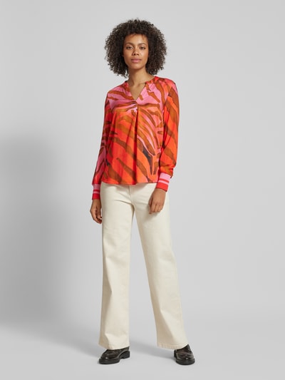 Peek & Cloppenburg Emily Van den BerghRegular Fit Bluse mit V-Ausschnitt in pink