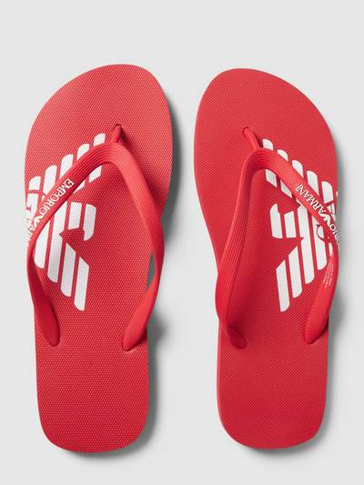 Peek & Cloppenburg Emporio ArmaniZehentrenner Mit Label-Details Modell 'Basic' In Rot