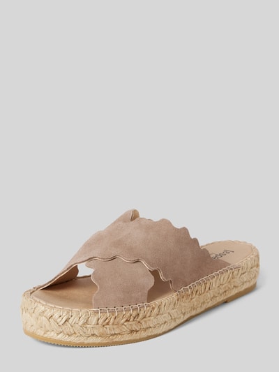 Peek & Cloppenburg EspadrijSlides aus echtem Leder Modell 'LYON CROISETTE' in beige