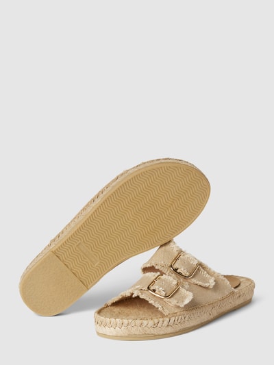 Peek & Cloppenburg EspadrijSlides Aus Leinen Mit Verstellbaren Riemen In Beige