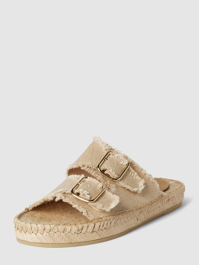 Peek & Cloppenburg EspadrijSlides Aus Leinen Mit Verstellbaren Riemen In Beige